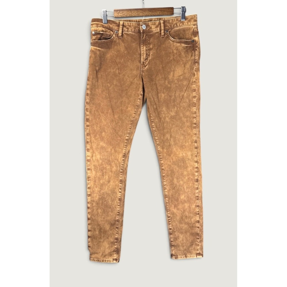Denim & Supply Ralph Lauren Skinny Jeans Men 31 Brown Acid Wash Hipster Festival